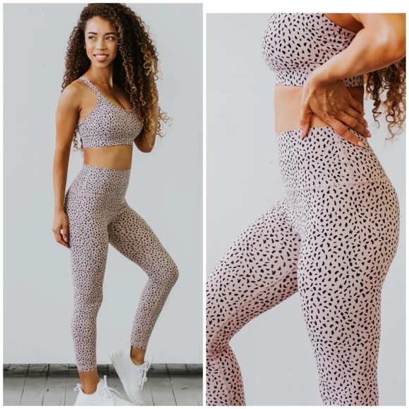 Astoria LUXE IGNITE Full Length Legging - Beige Speckle - Picture 1 of 6